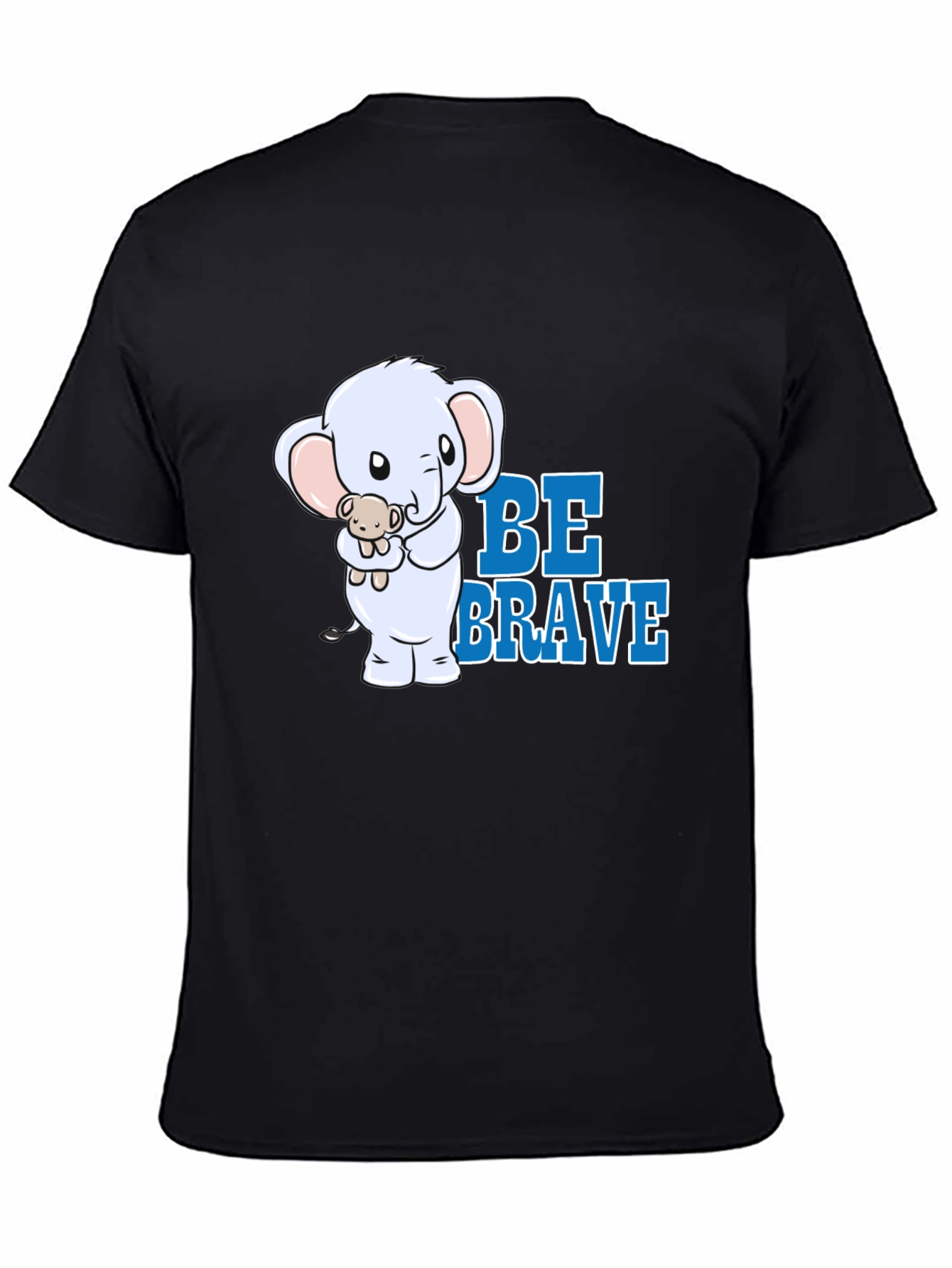 Be Brave Elephant Graphic T-Shirt