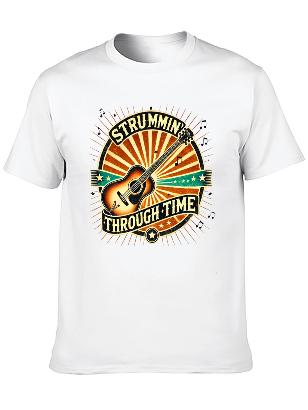 Strummin Through Time Graphic Tee