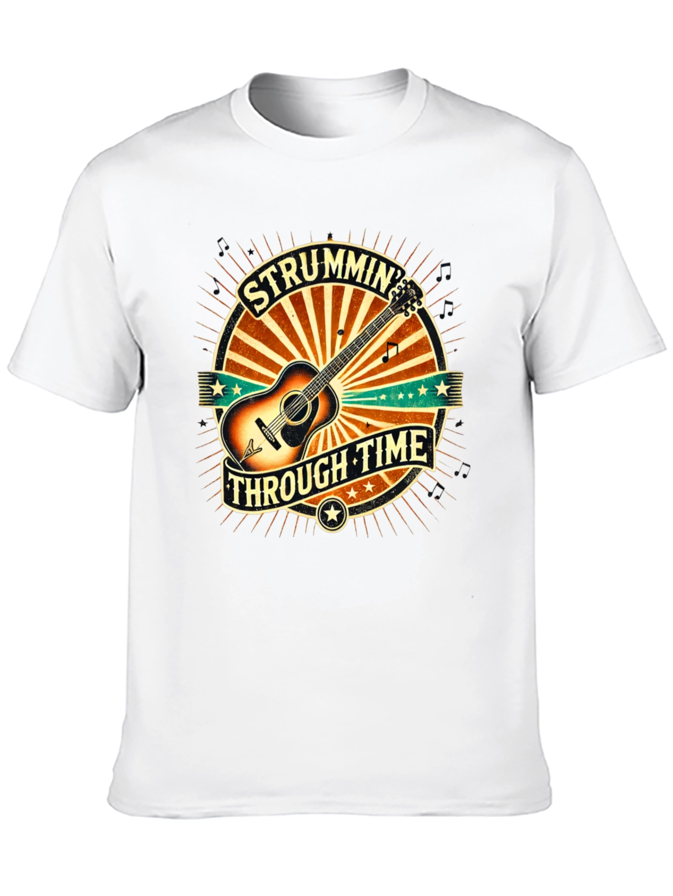 Strummin Through Time Graphic Tee
