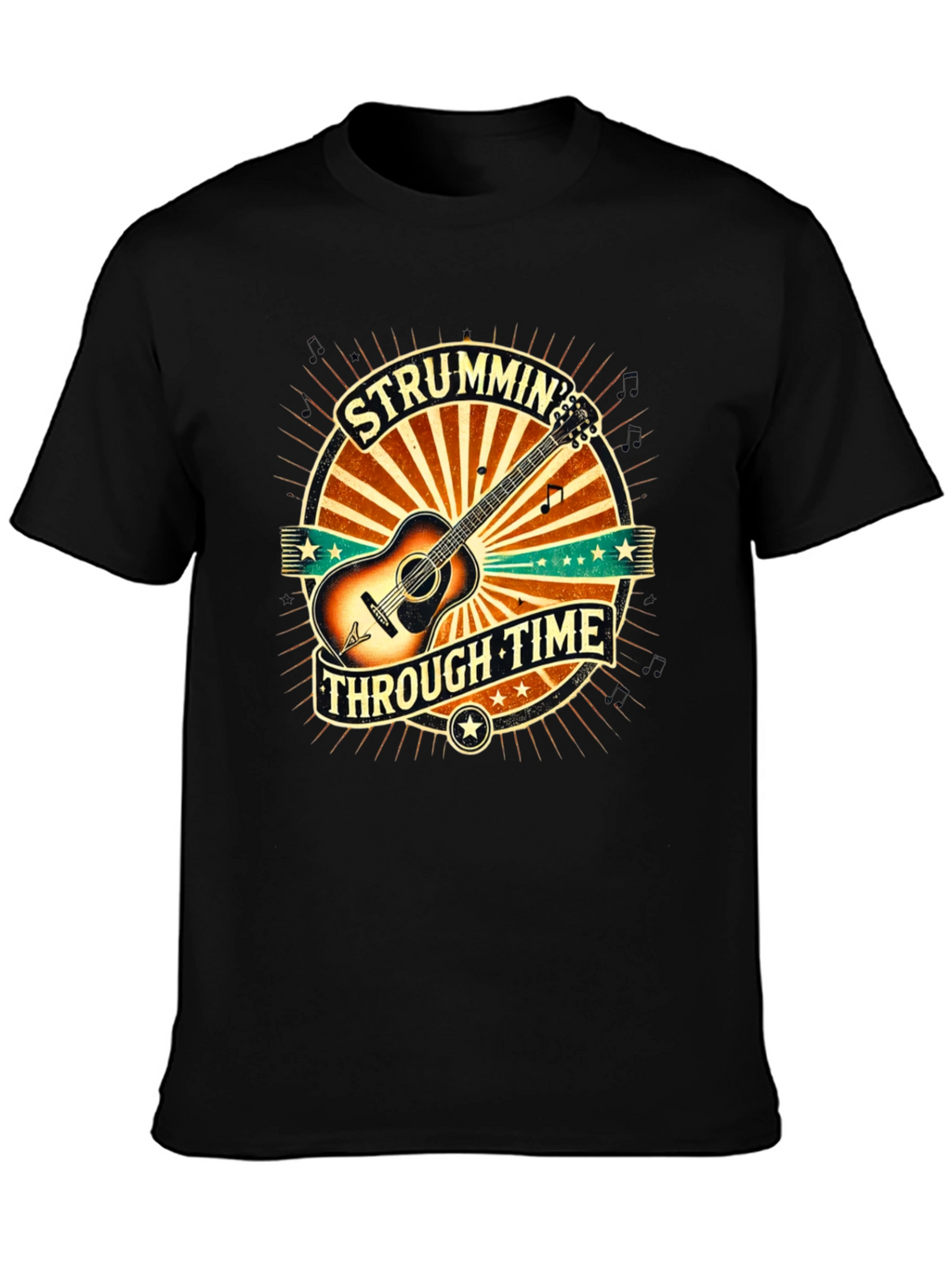 Strummin Through Time Graphic Tee