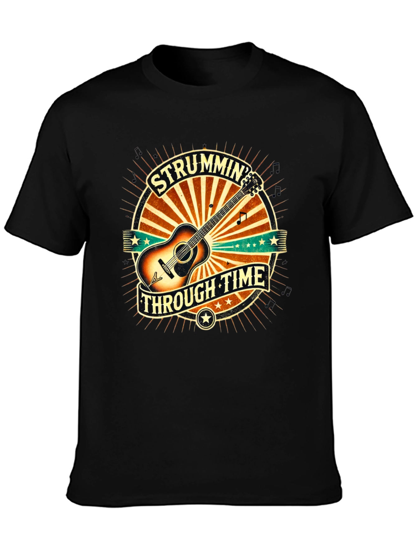 Strummin Through Time Graphic Tee