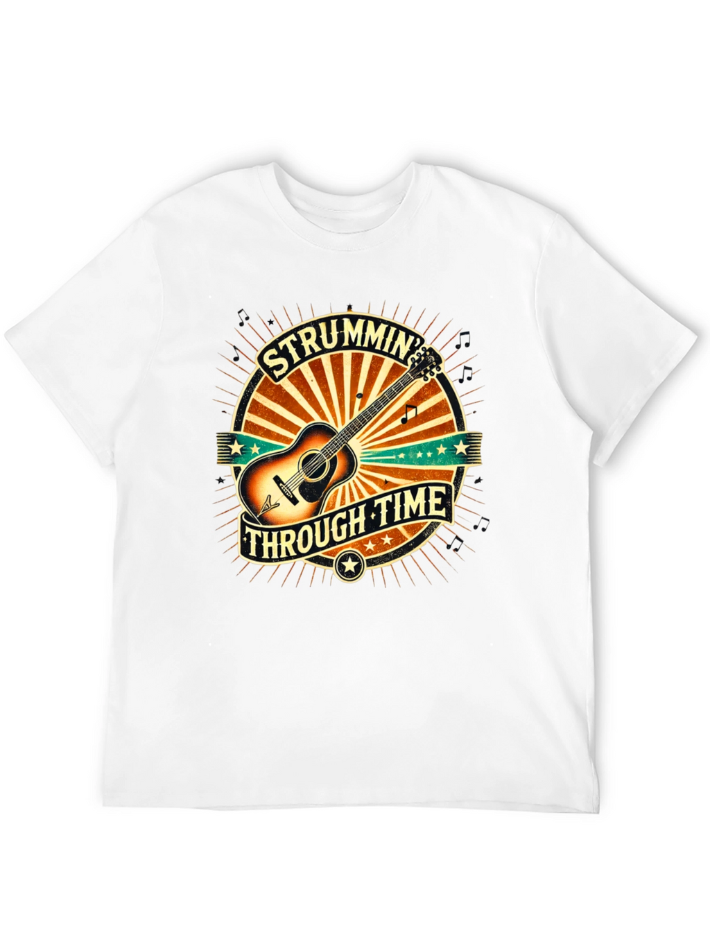 Strummin Through Time Graphic Tee