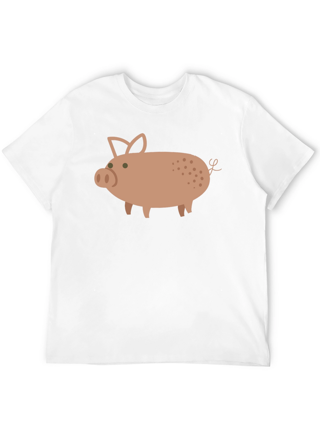 Pig Graphic Tee - Casual Black T-Shirt
