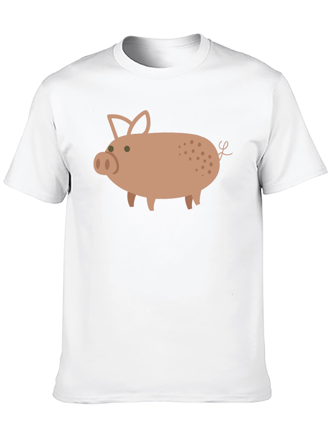 Pig Graphic Tee - Casual Black T-Shirt
