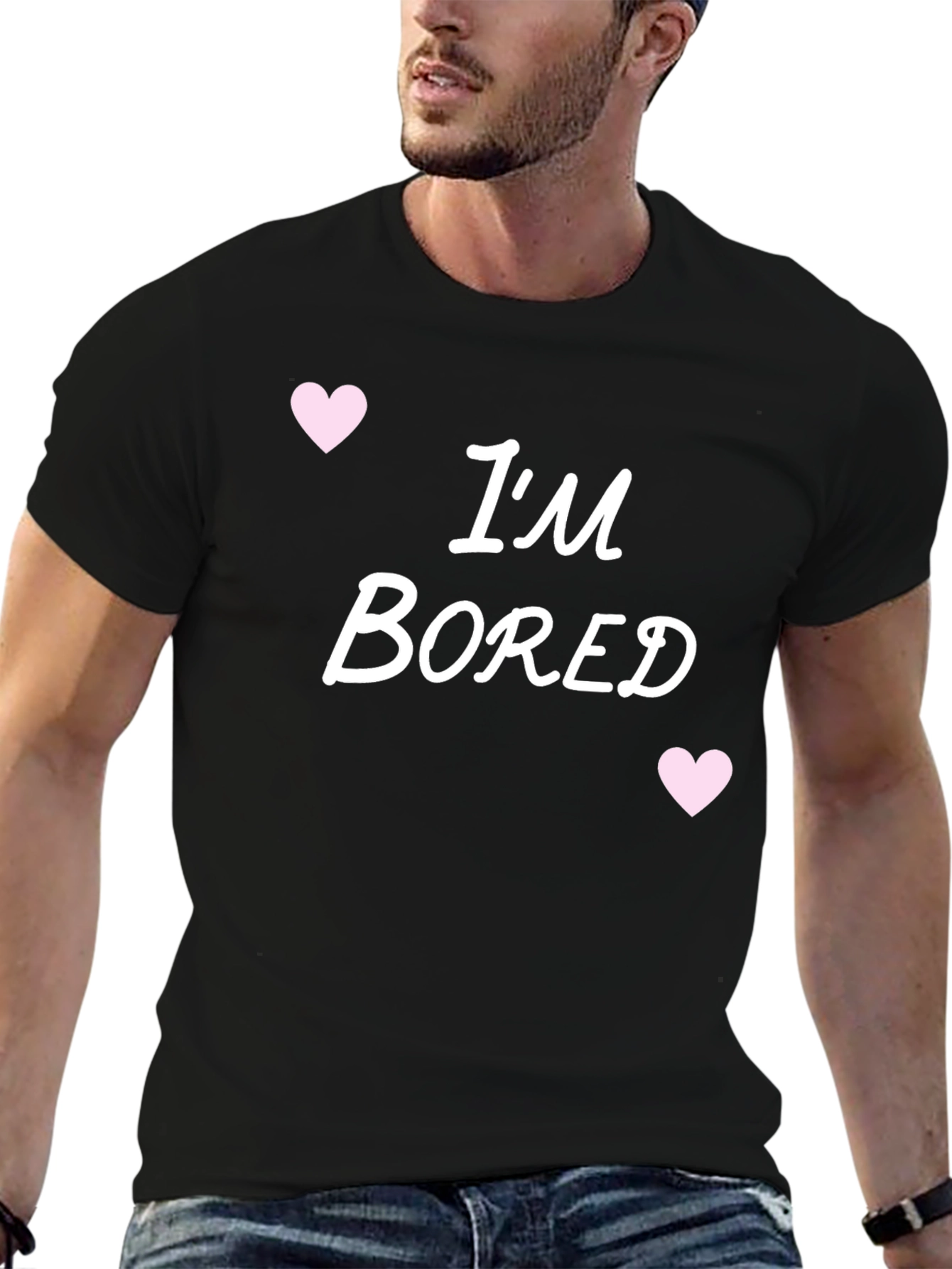 Im Bored Graphic Tee - Casual Comfort