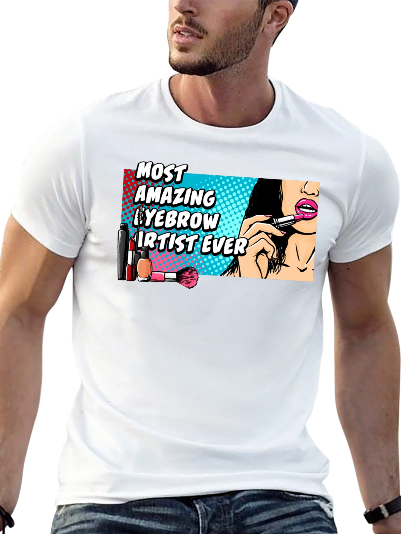 Amazing Eyebrow Artist Ever Graphic T-Shirt