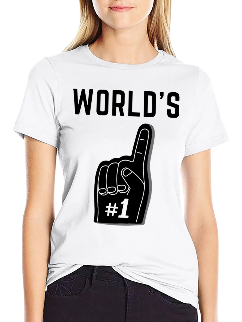 Worlds #1 Fan T-Shirt - Black Graphic Tee