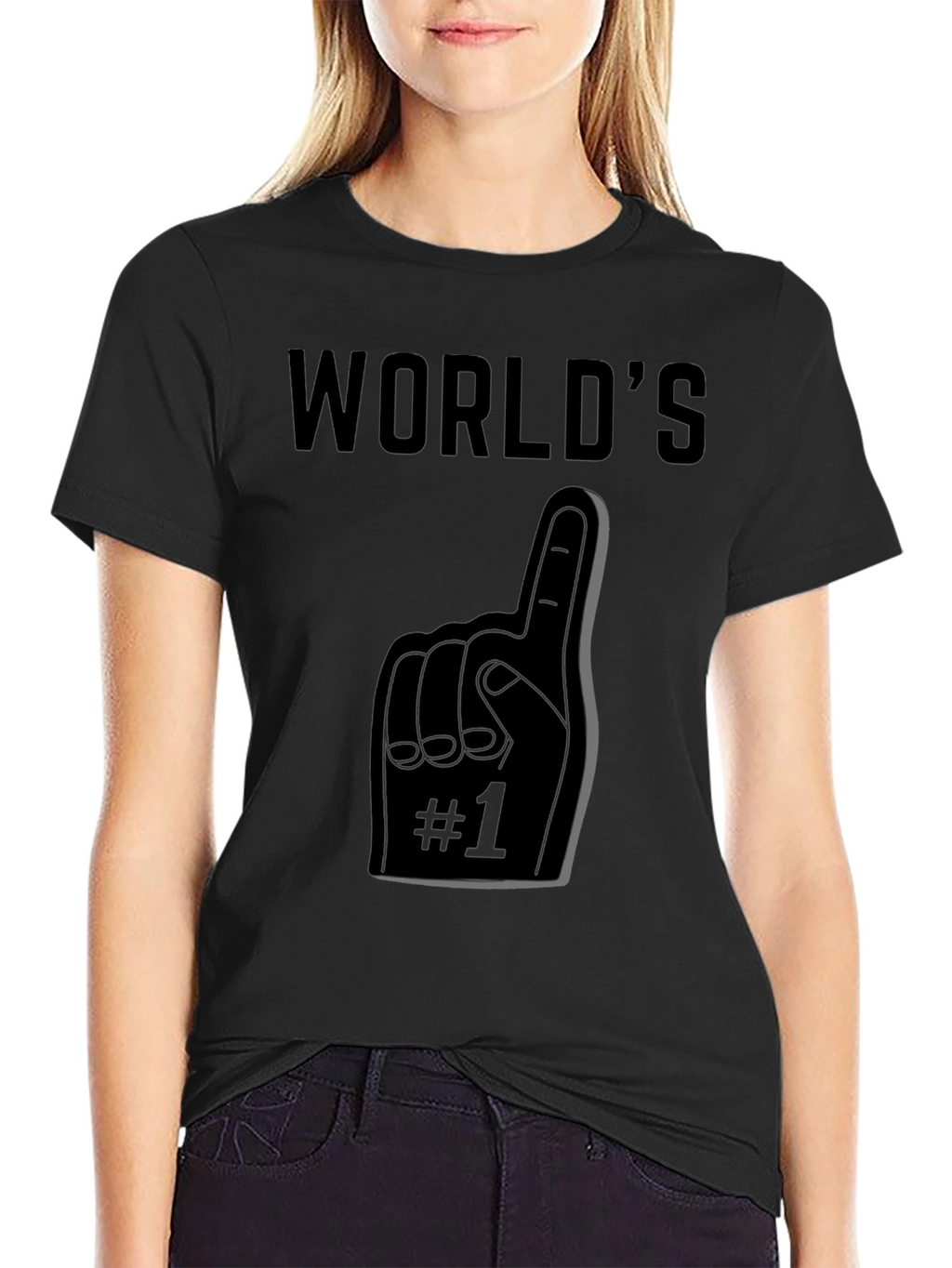 Worlds #1 Fan T-Shirt - Black Graphic Tee