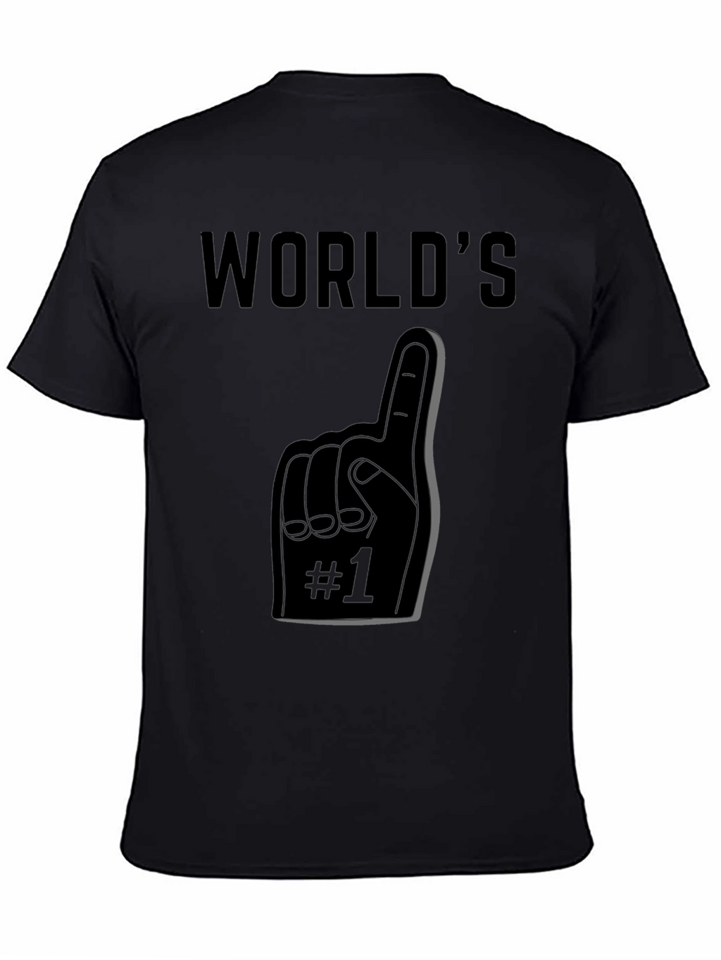 Worlds #1 Fan T-Shirt - Black Graphic Tee