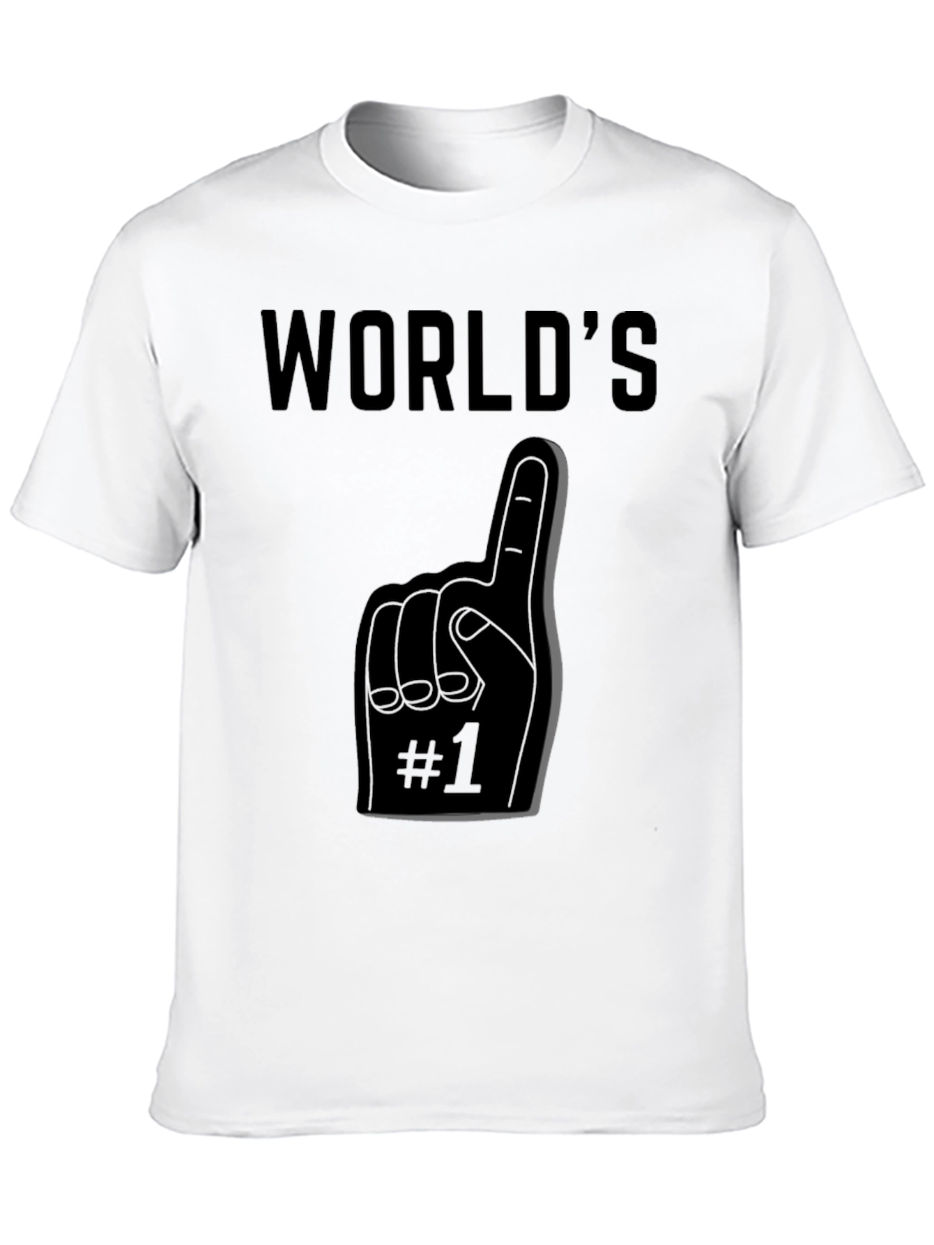 Worlds #1 Fan T-Shirt - Black Graphic Tee