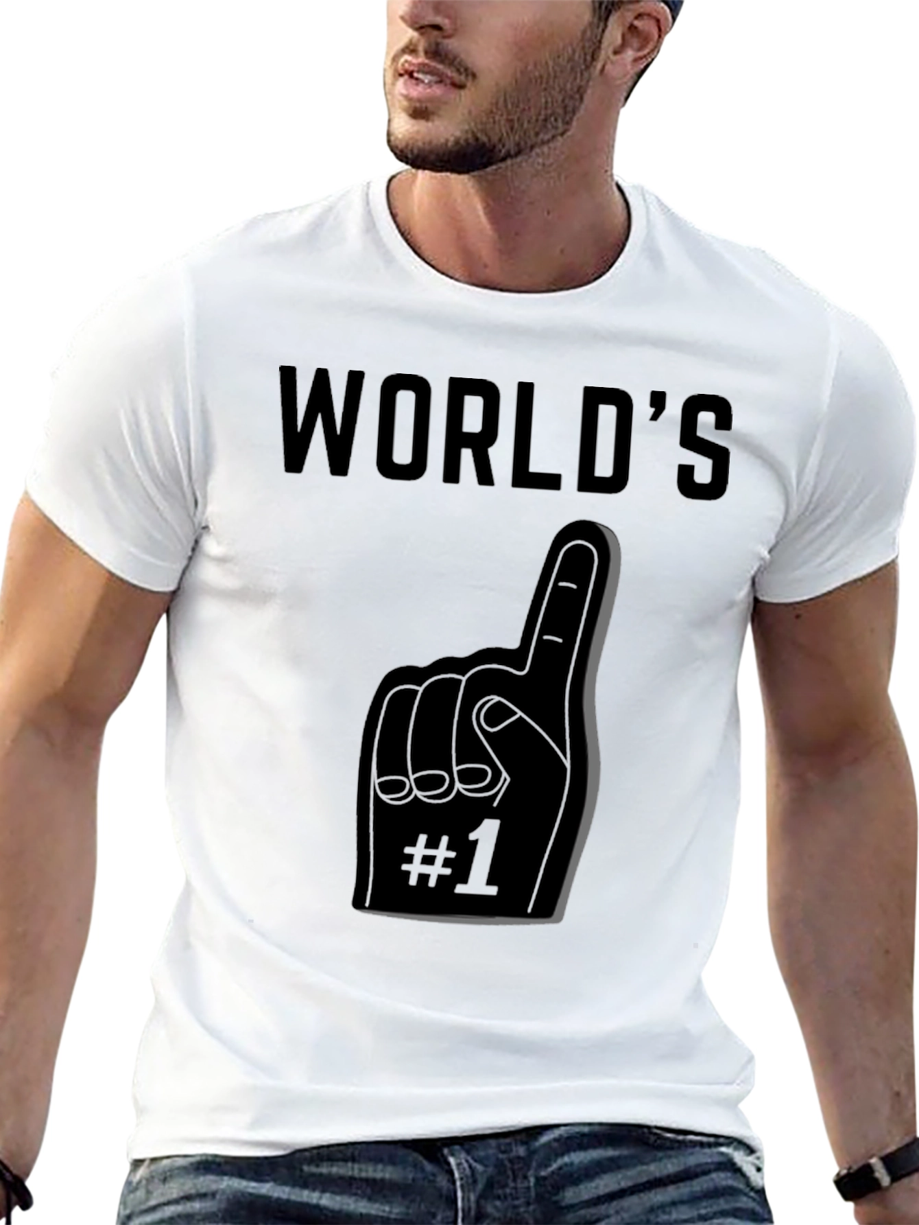 Worlds #1 Fan T-Shirt - Black Graphic Tee