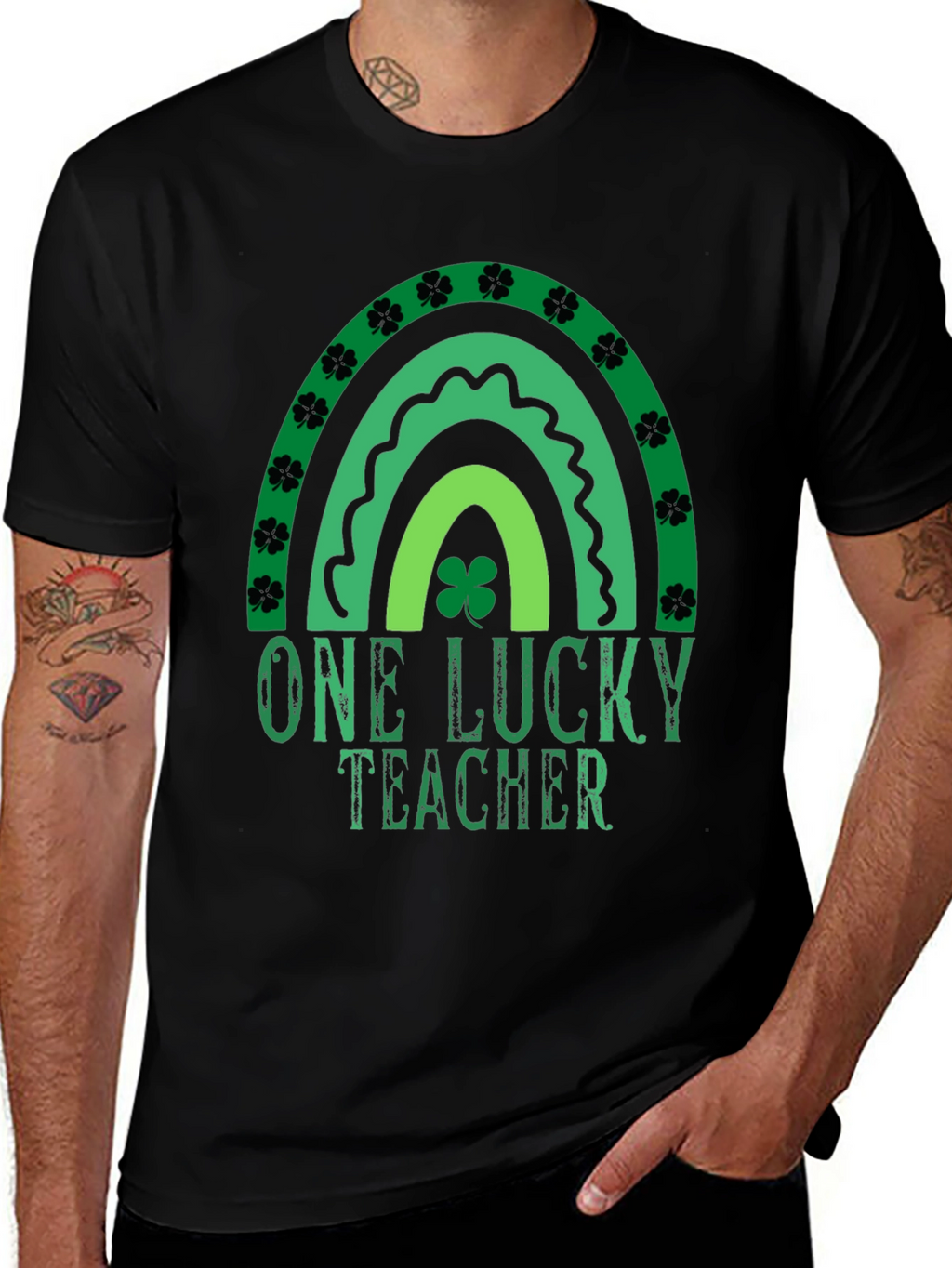 One Lucky Teacher St. Patricks Day Graphic Tee
