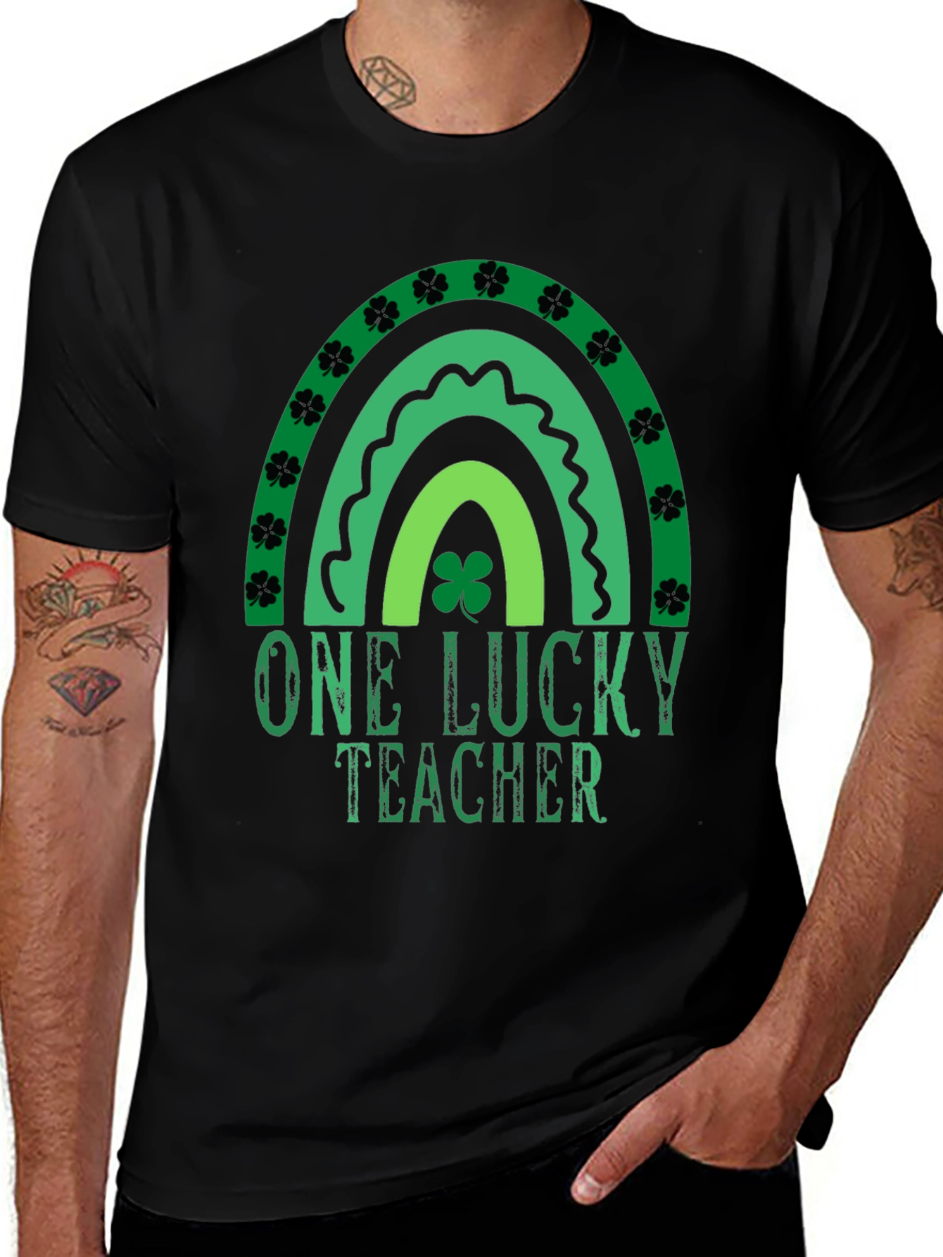 One Lucky Teacher St. Patricks Day Graphic Tee