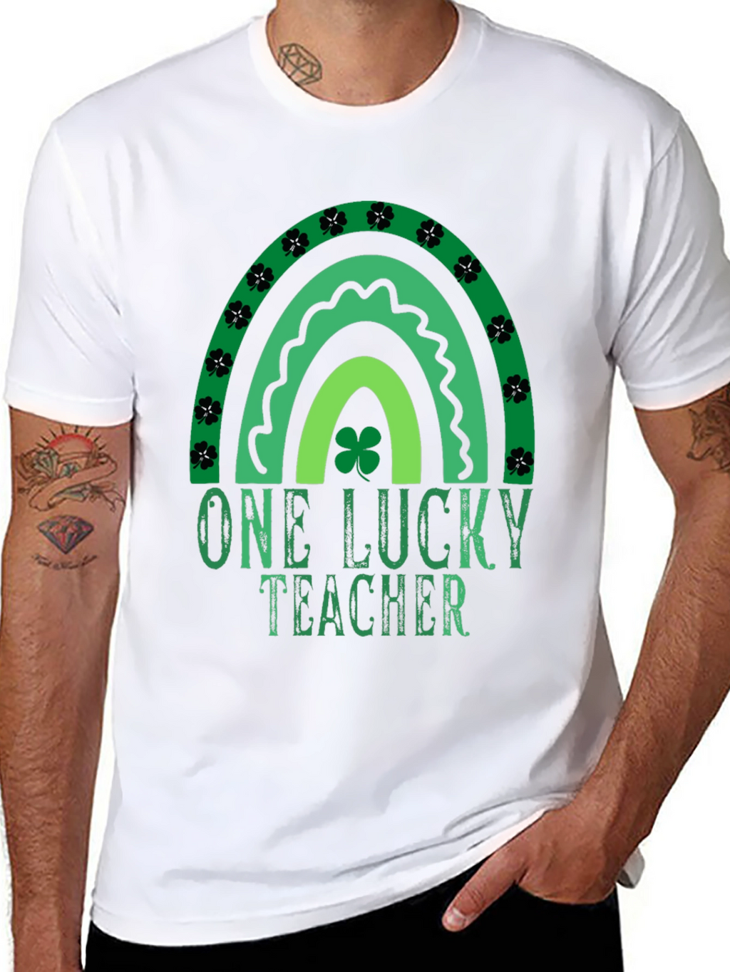 One Lucky Teacher St. Patricks Day Graphic Tee