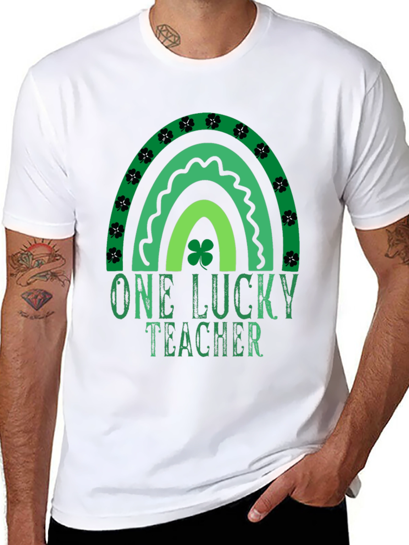 One Lucky Teacher St. Patricks Day Graphic Tee