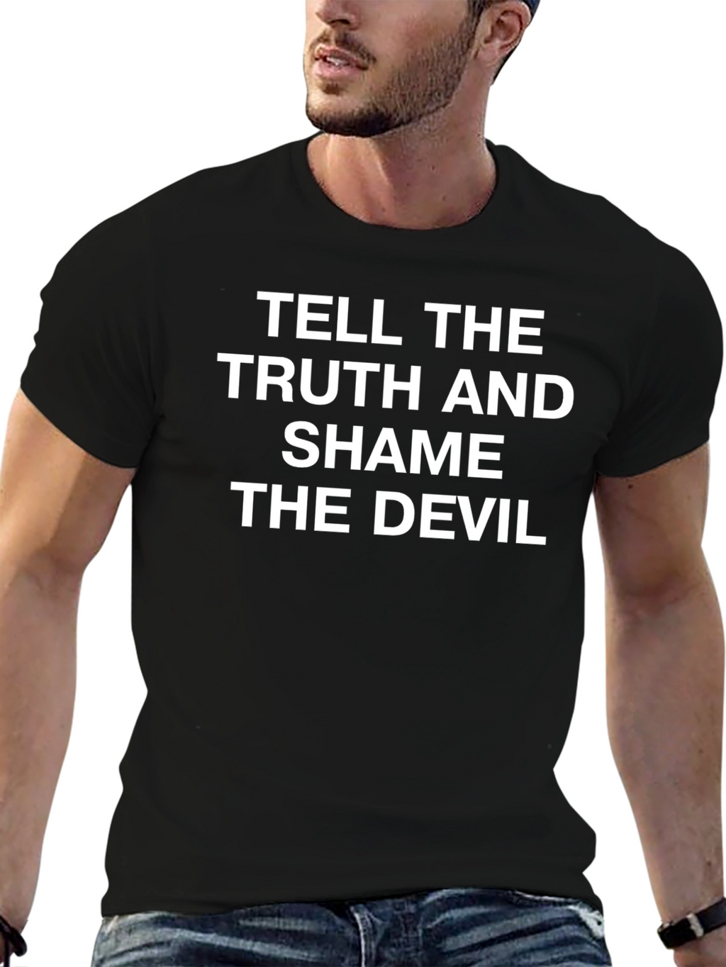 Tell The Truth T-Shirt - Soft Cotton Black Tee