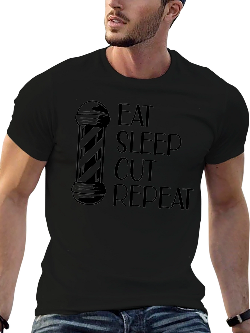 Eat Sleep Cut Repeat Barber T-Shirt