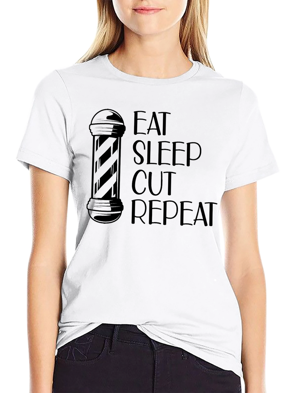 Eat Sleep Cut Repeat Barber T-Shirt