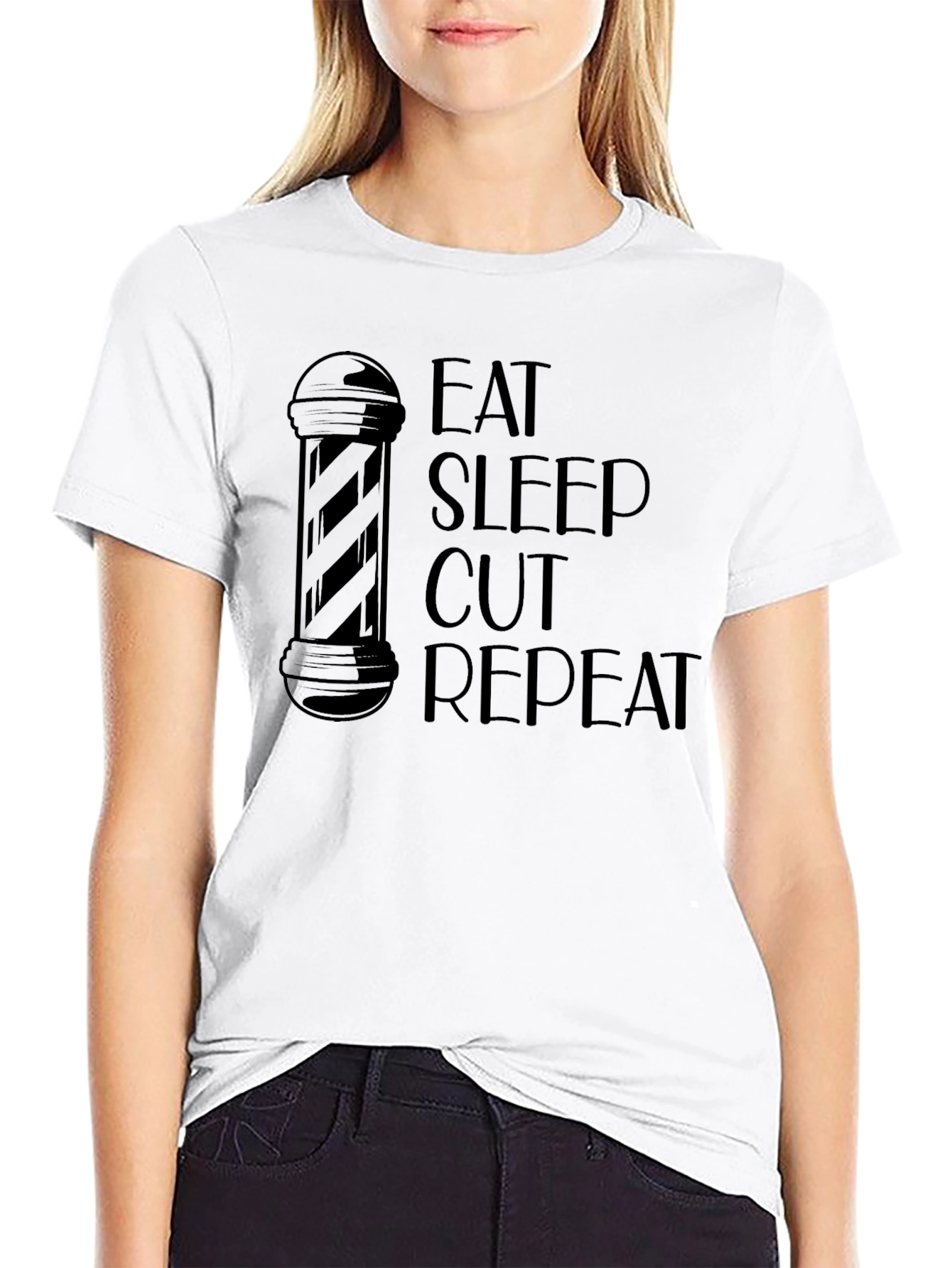 Eat Sleep Cut Repeat Barber T-Shirt