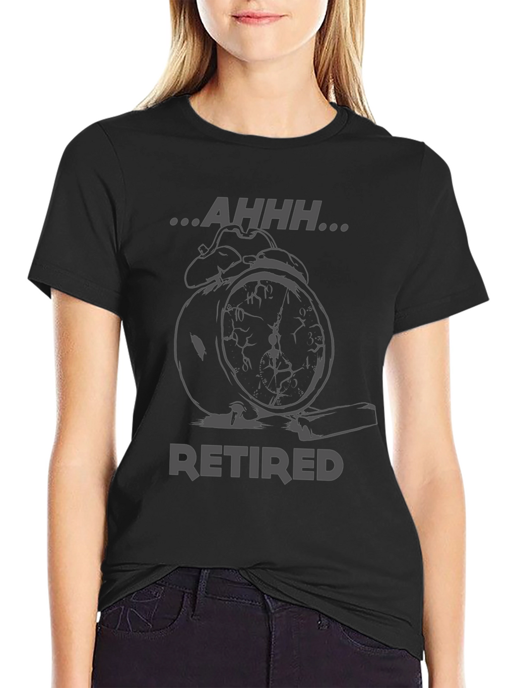 Retired Alarm Clock Graphic T-Shirt