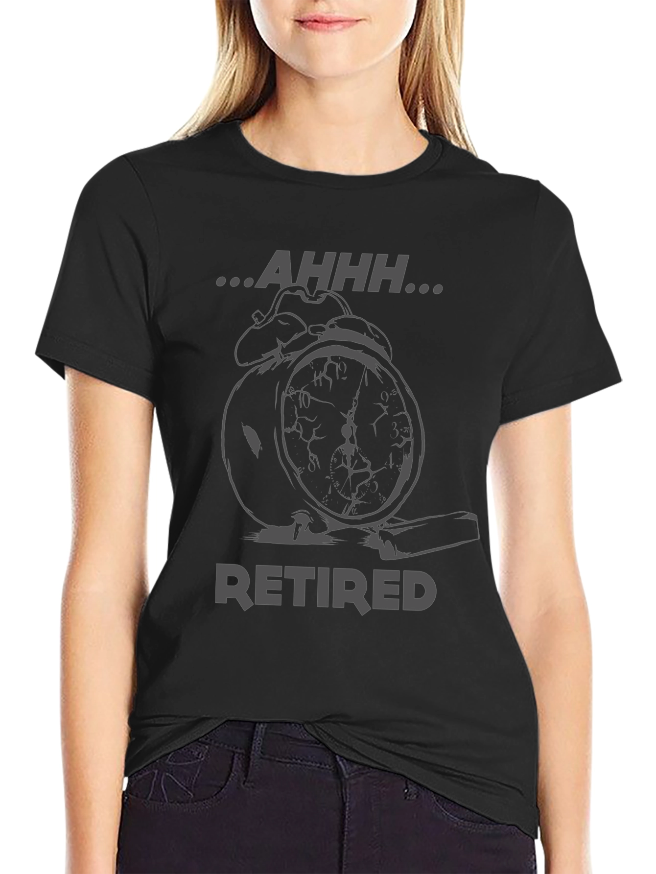 Retired Alarm Clock Graphic T-Shirt