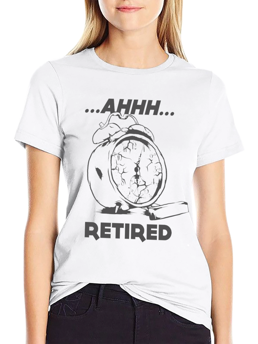 Retired Alarm Clock Graphic T-Shirt