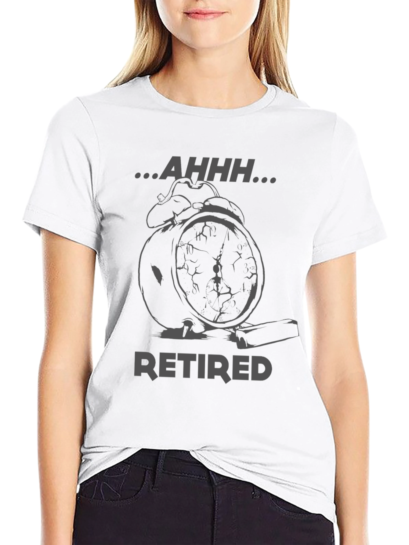 Retired Alarm Clock Graphic T-Shirt