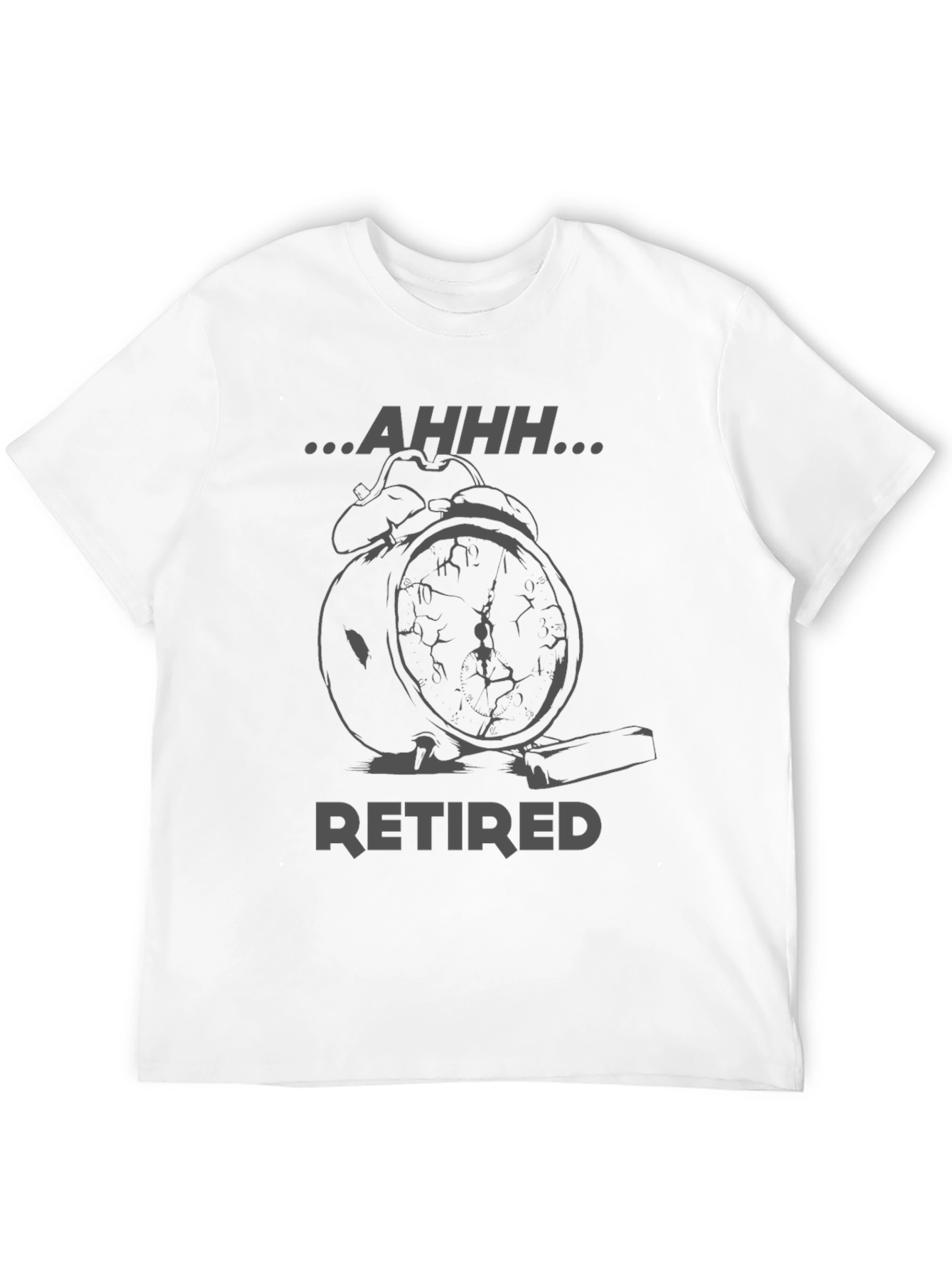 Retired Alarm Clock Graphic T-Shirt