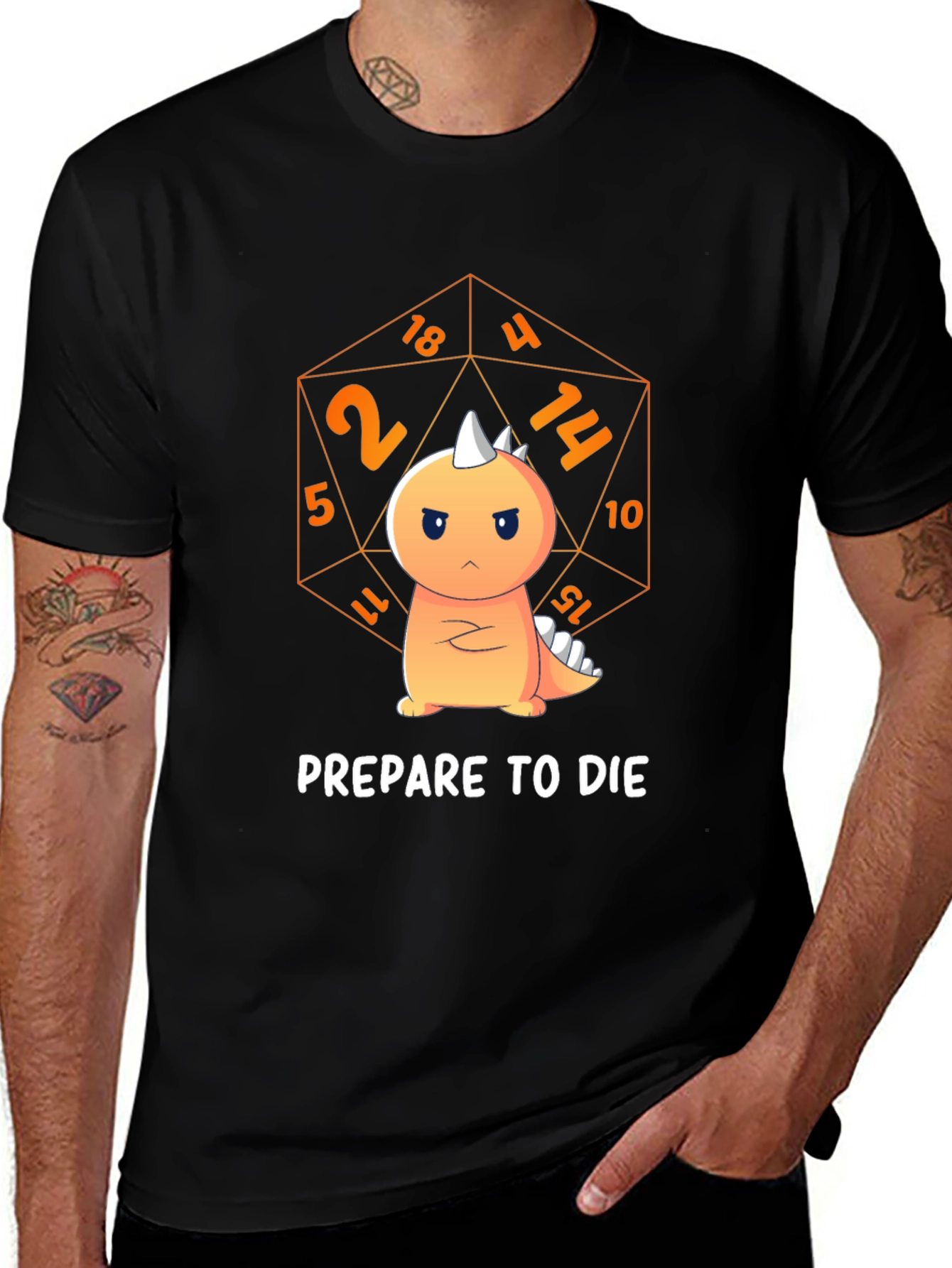 Prepare to Die Dinosaur T-Shirt - D&D Inspired
