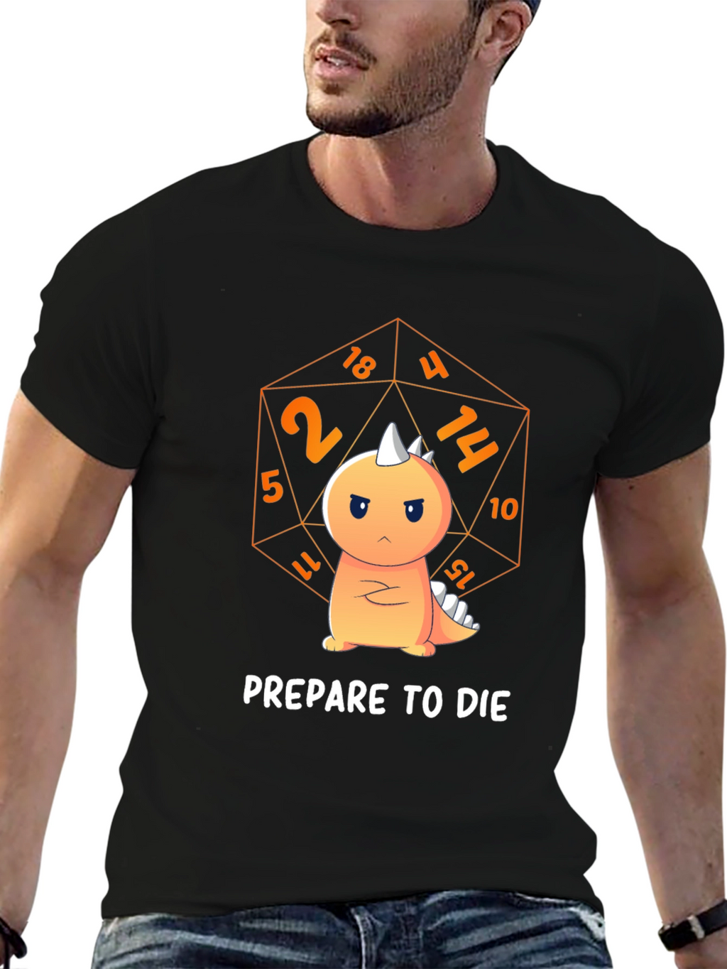 Prepare to Die Dinosaur T-Shirt - D&D Inspired