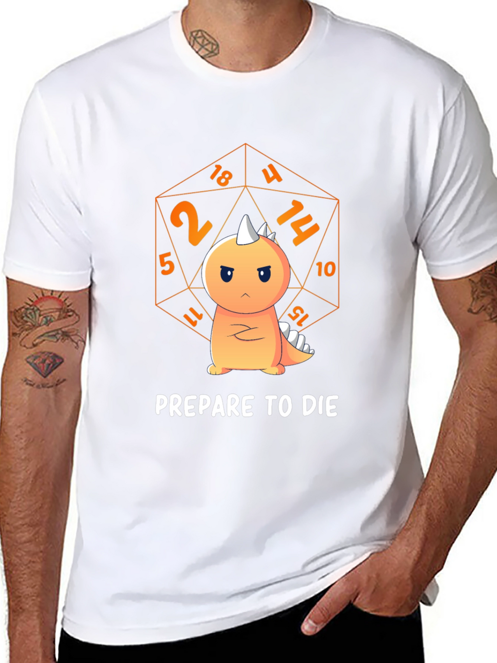 Prepare to Die Dinosaur T-Shirt - D&D Inspired