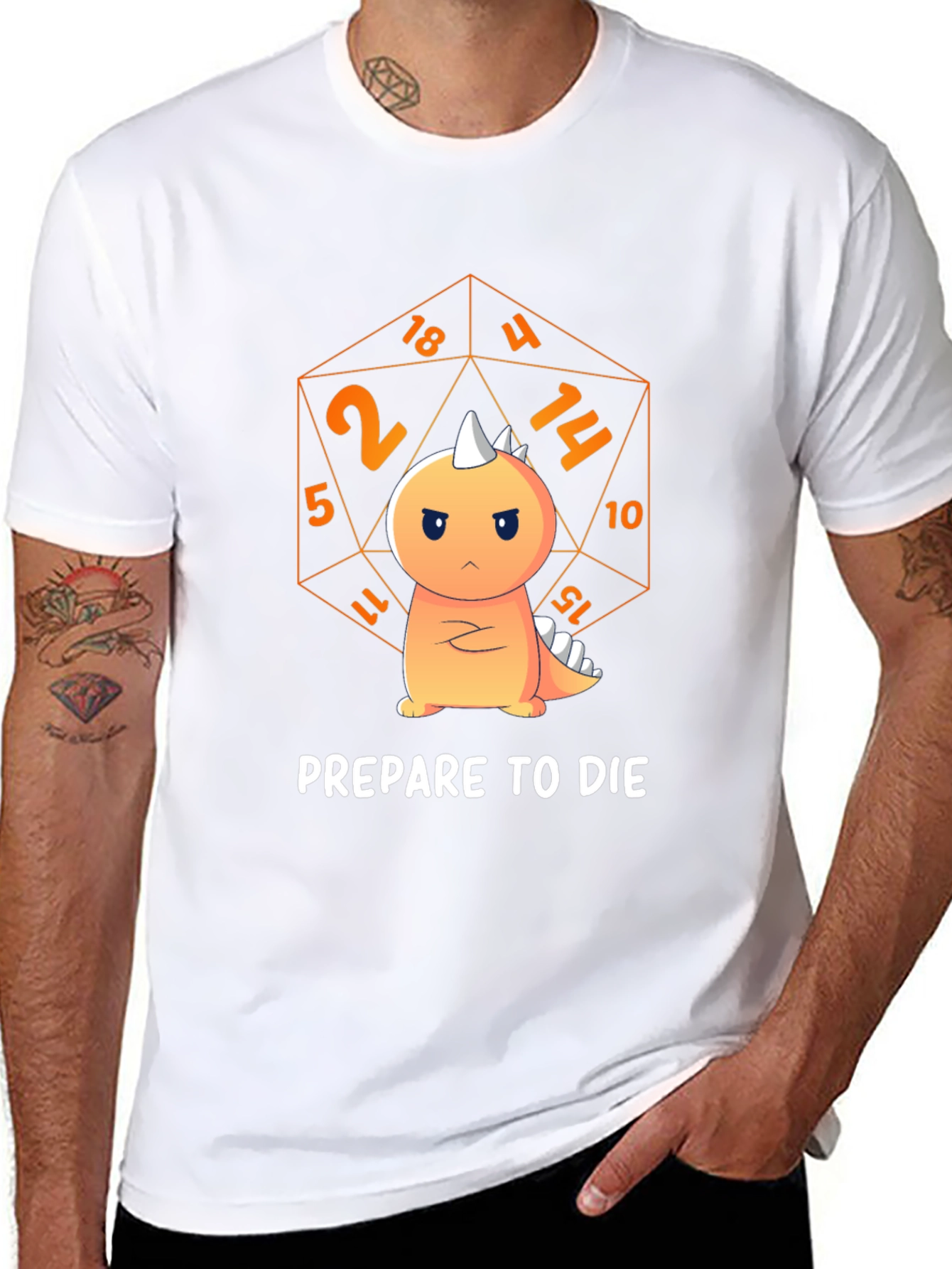 Prepare to Die Dinosaur T-Shirt - D&D Inspired