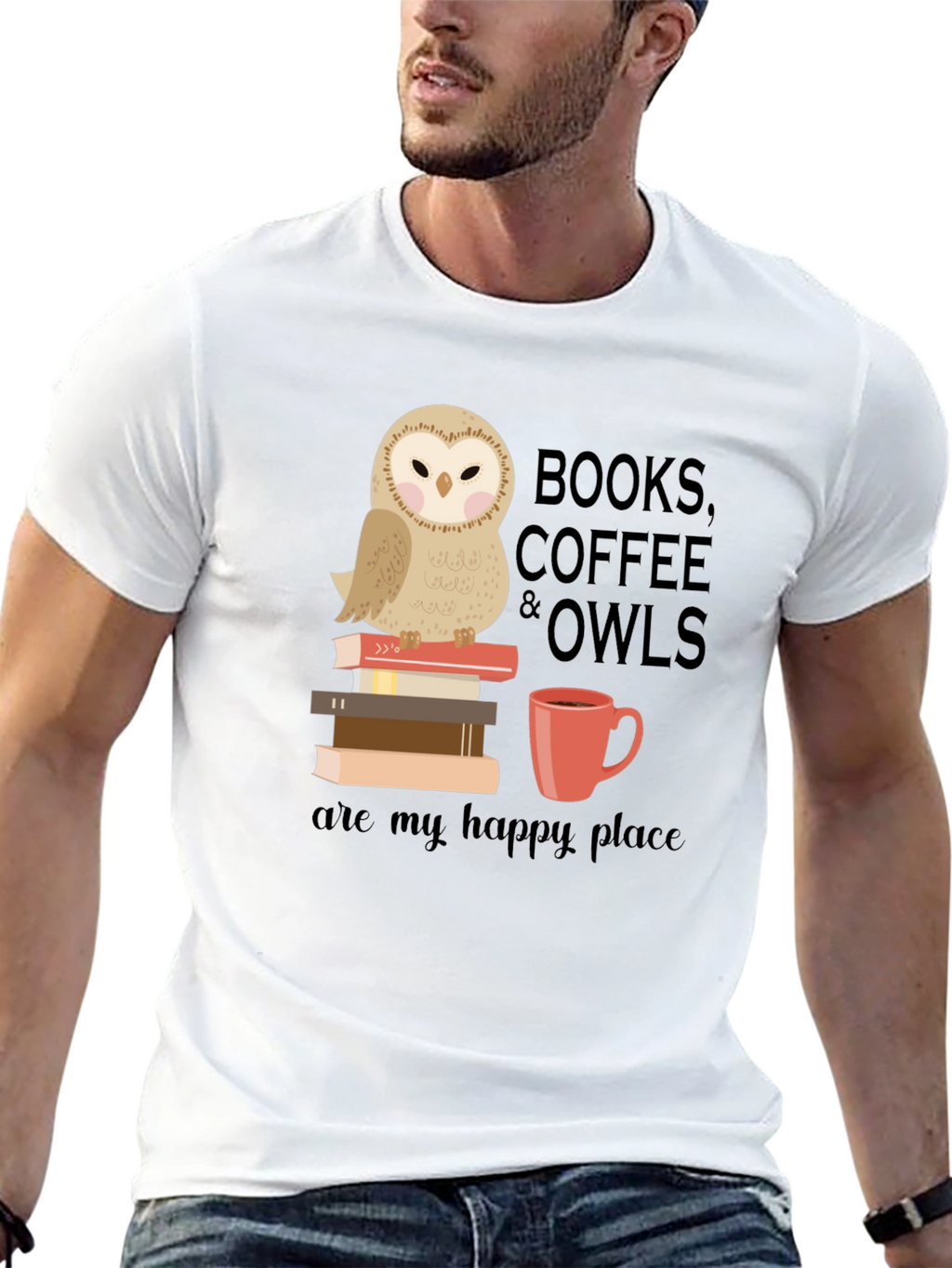 Books Coffee & Owls T-Shirt