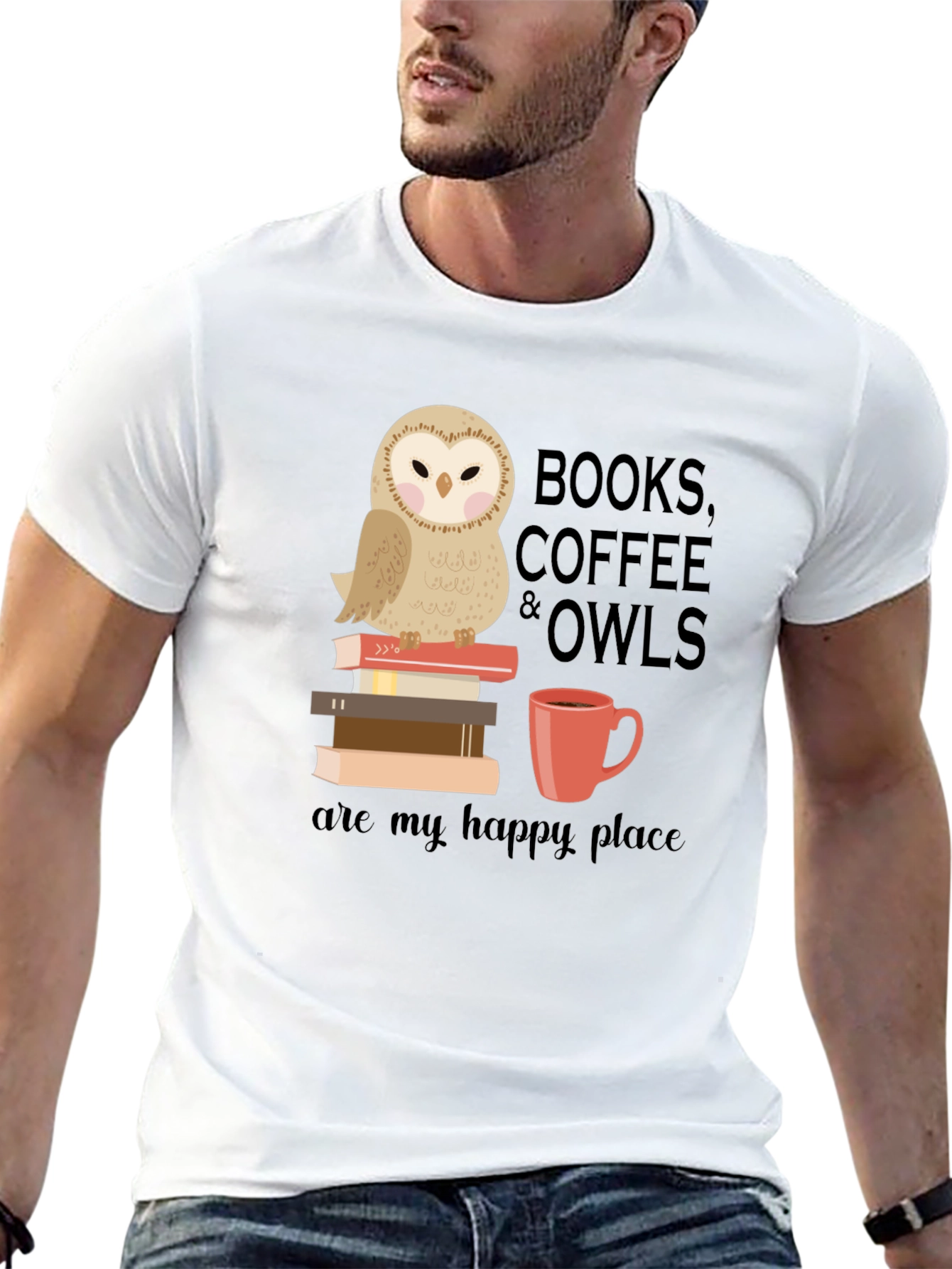 Books Coffee & Owls T-Shirt