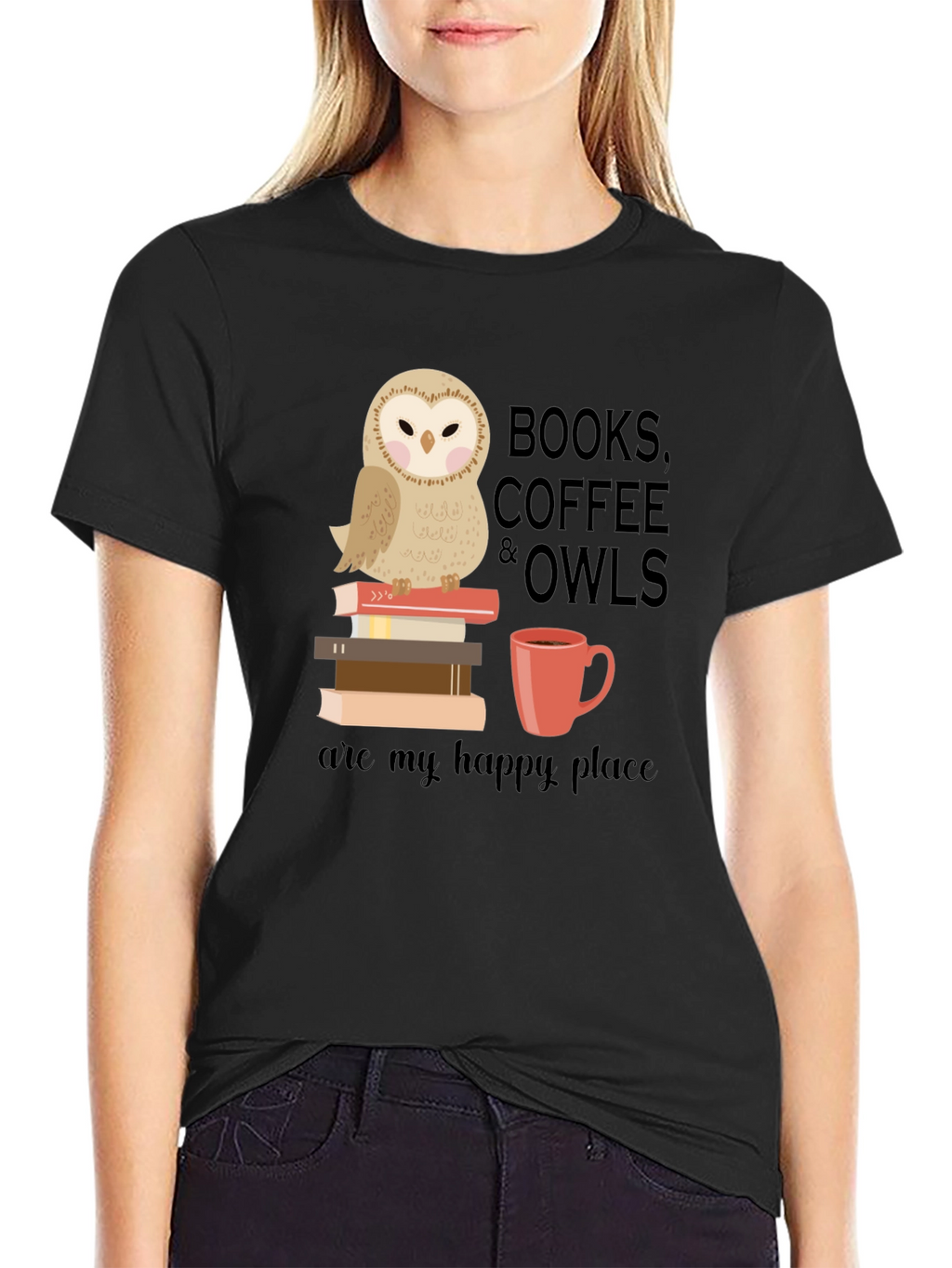 Books Coffee & Owls T-Shirt