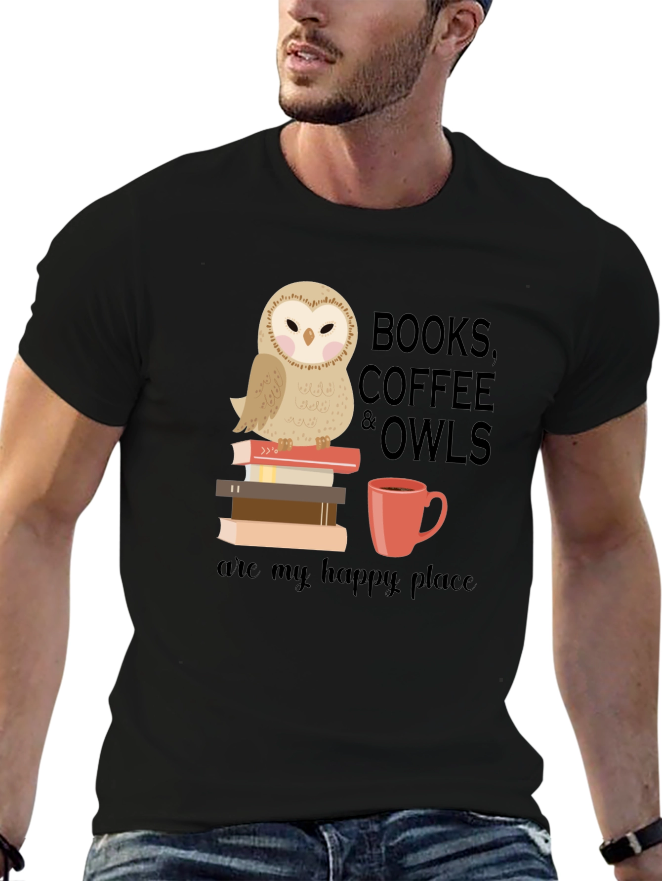 Books Coffee & Owls T-Shirt