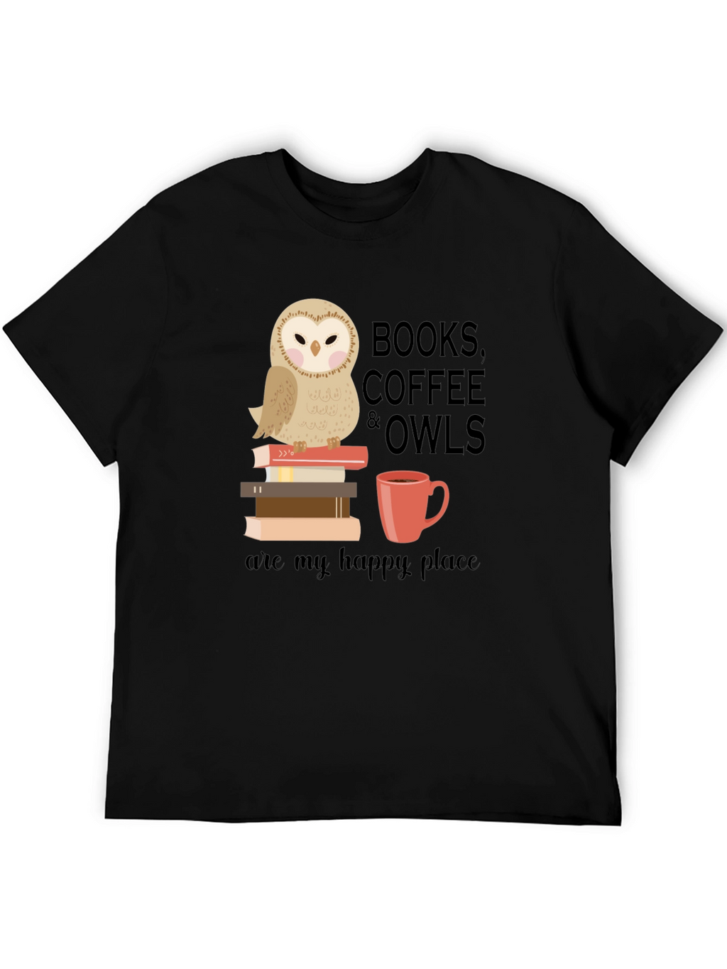Books Coffee & Owls T-Shirt