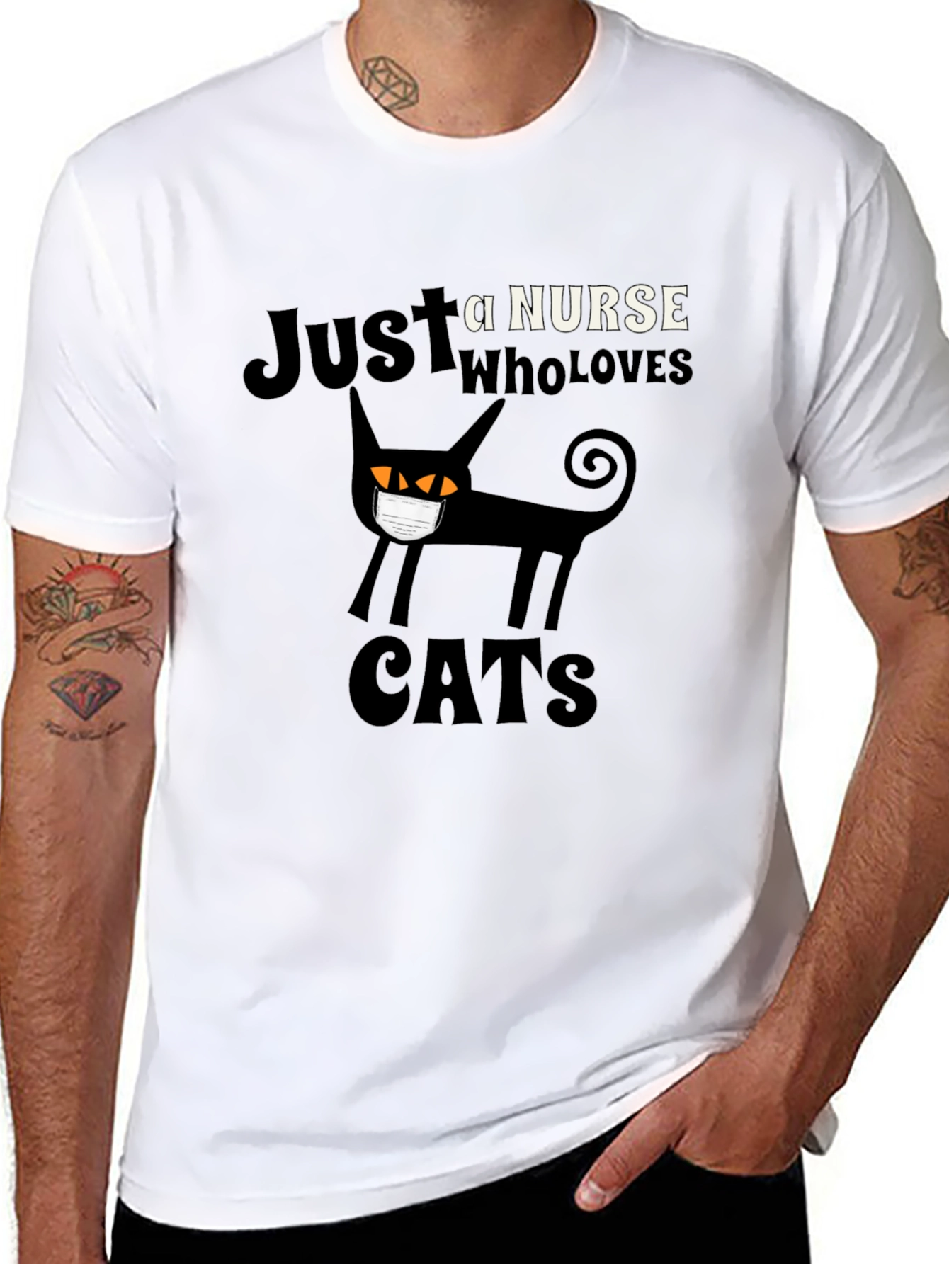 Just a Nurse Who Loves Cats T-Shirt