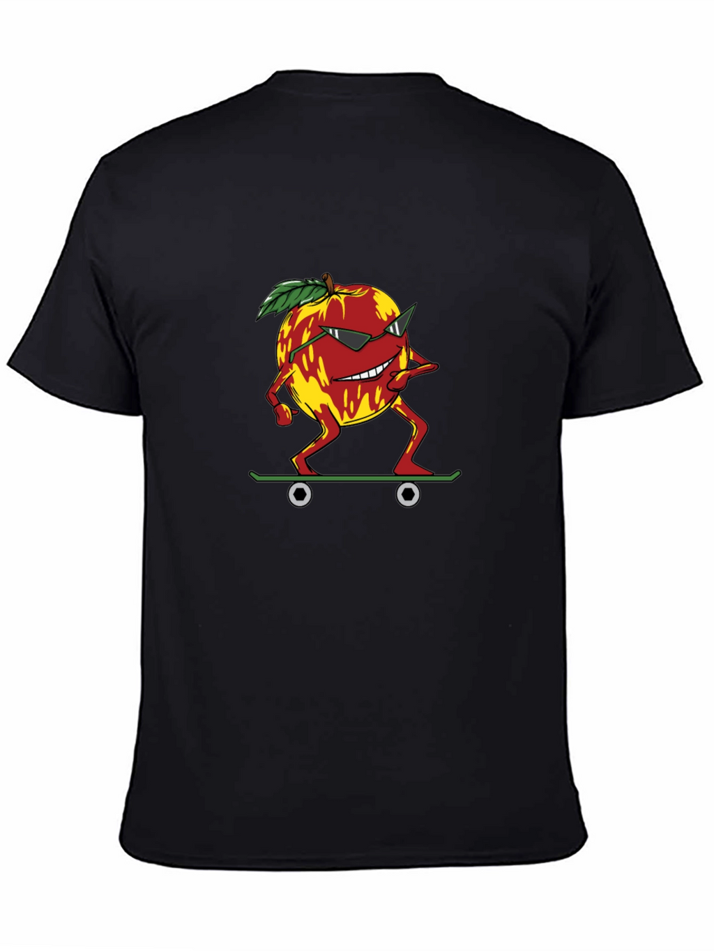 Skateboarding Peach Graphic Tee - Cool Summer Style