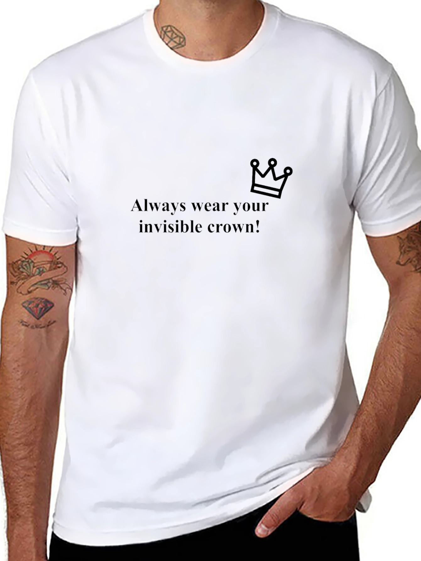 Invisible Crown T-Shirt - Black