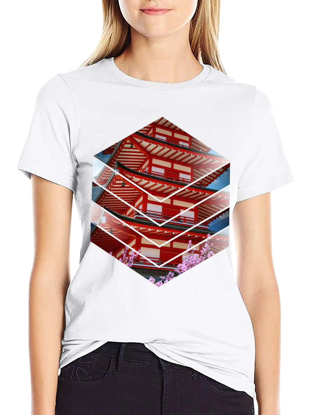 Japanese Pagoda T-Shirt - Unique Graphic Tee