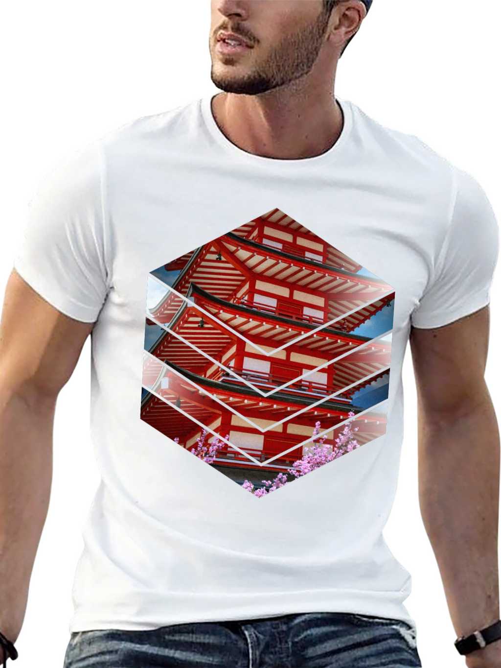 Japanese Pagoda T-Shirt - Unique Graphic Tee
