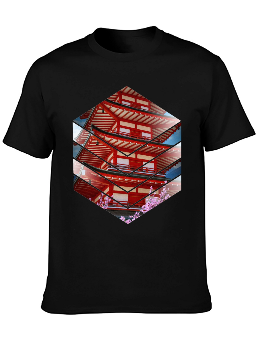 Japanese Pagoda T-Shirt - Unique Graphic Tee