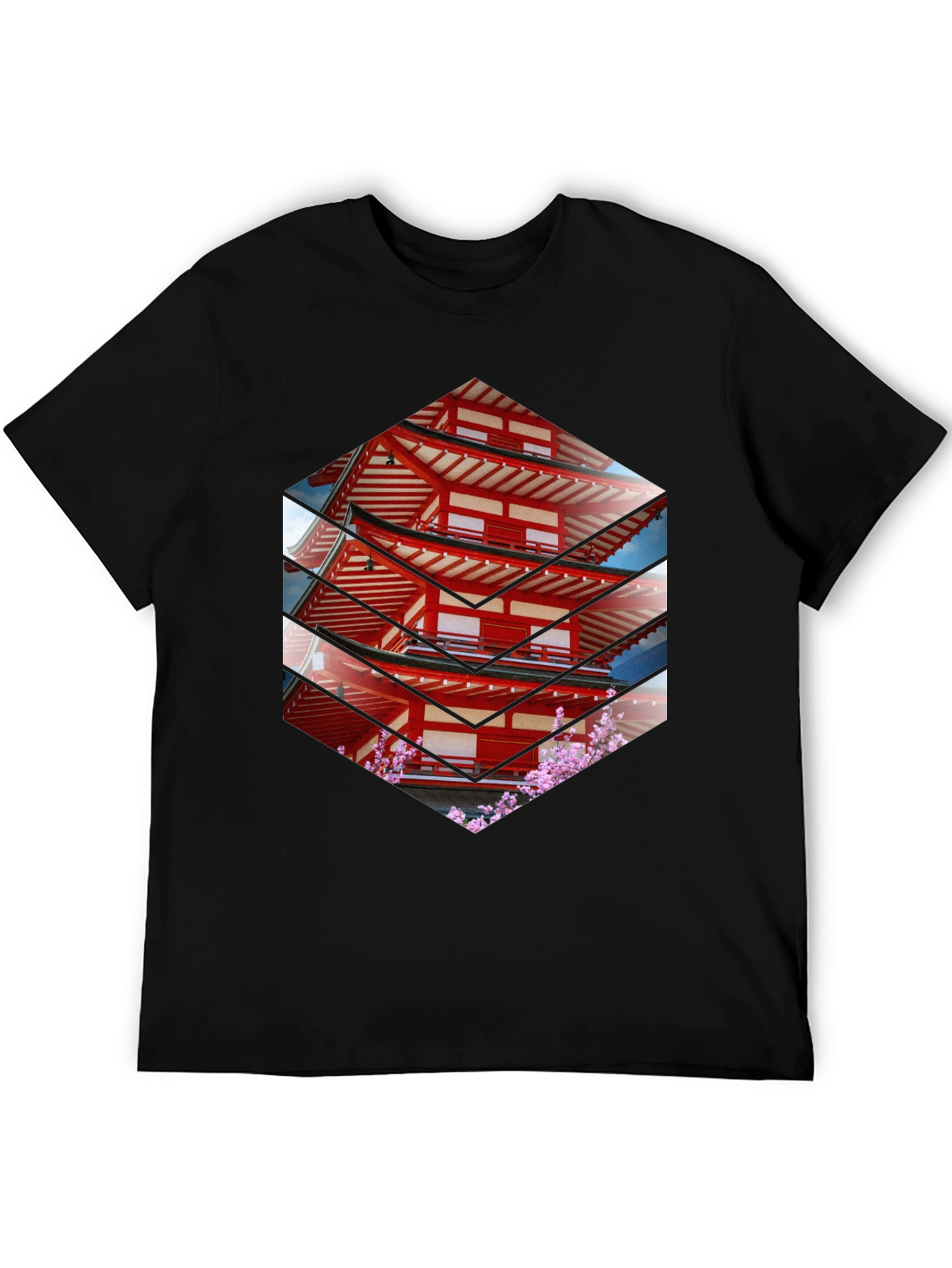 Japanese Pagoda T-Shirt - Unique Graphic Tee