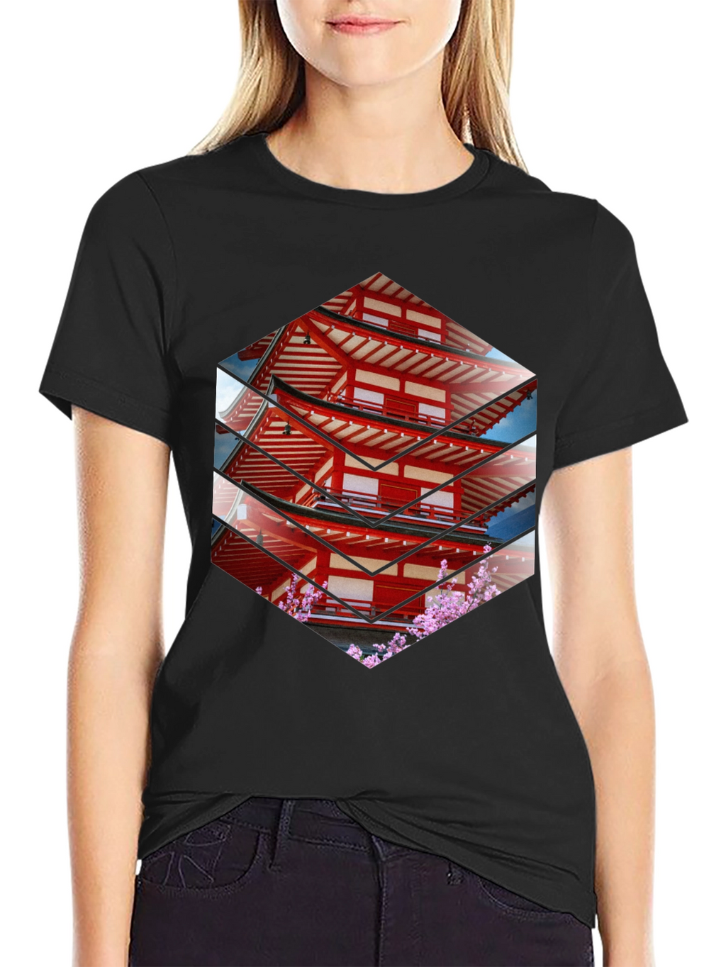 Japanese Pagoda T-Shirt - Unique Graphic Tee