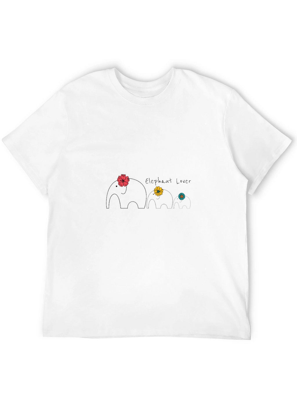 Elephant Lover Graphic Tee - Cute Animal Design