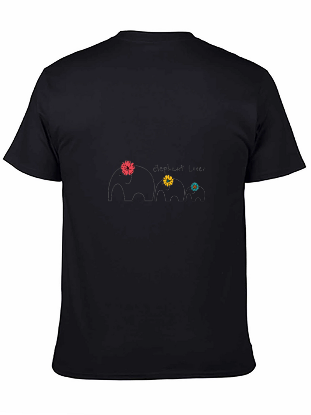 Elephant Lover Graphic Tee - Cute Animal Design
