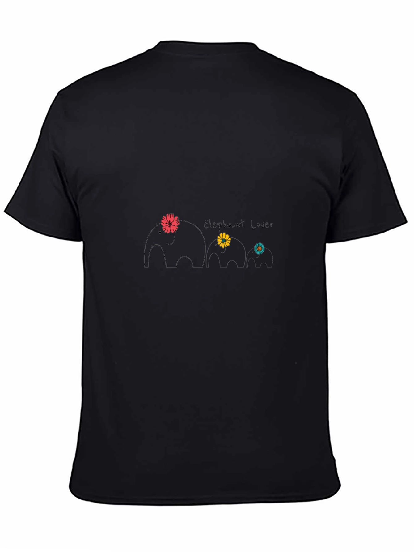 Elephant Lover Graphic Tee - Cute Animal Design