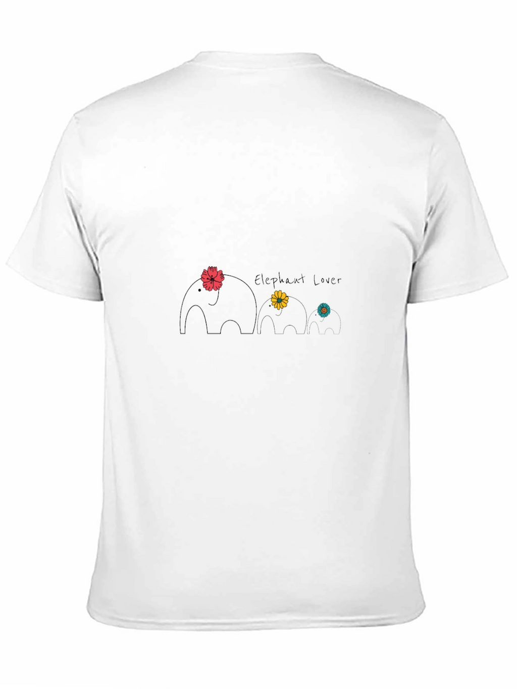 Elephant Lover Graphic Tee - Cute Animal Design