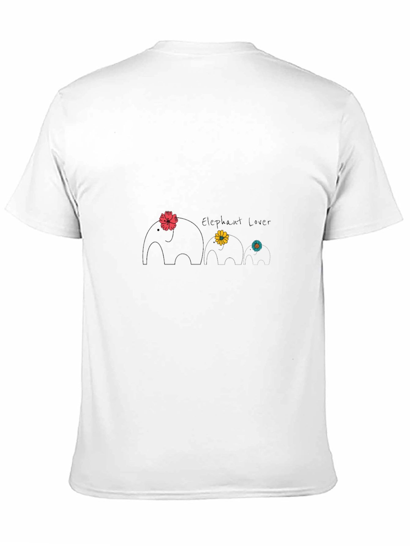 Elephant Lover Graphic Tee - Cute Animal Design